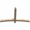 Ekena Millwork Bellingham Smooth Timber Gable Bracket, Douglas Fir, 60"W x 38"H x 3 1/2"D x 3 1/2"F, 15/12 Pitch GBW060X38X0404BEL00SDF - alternate 4
